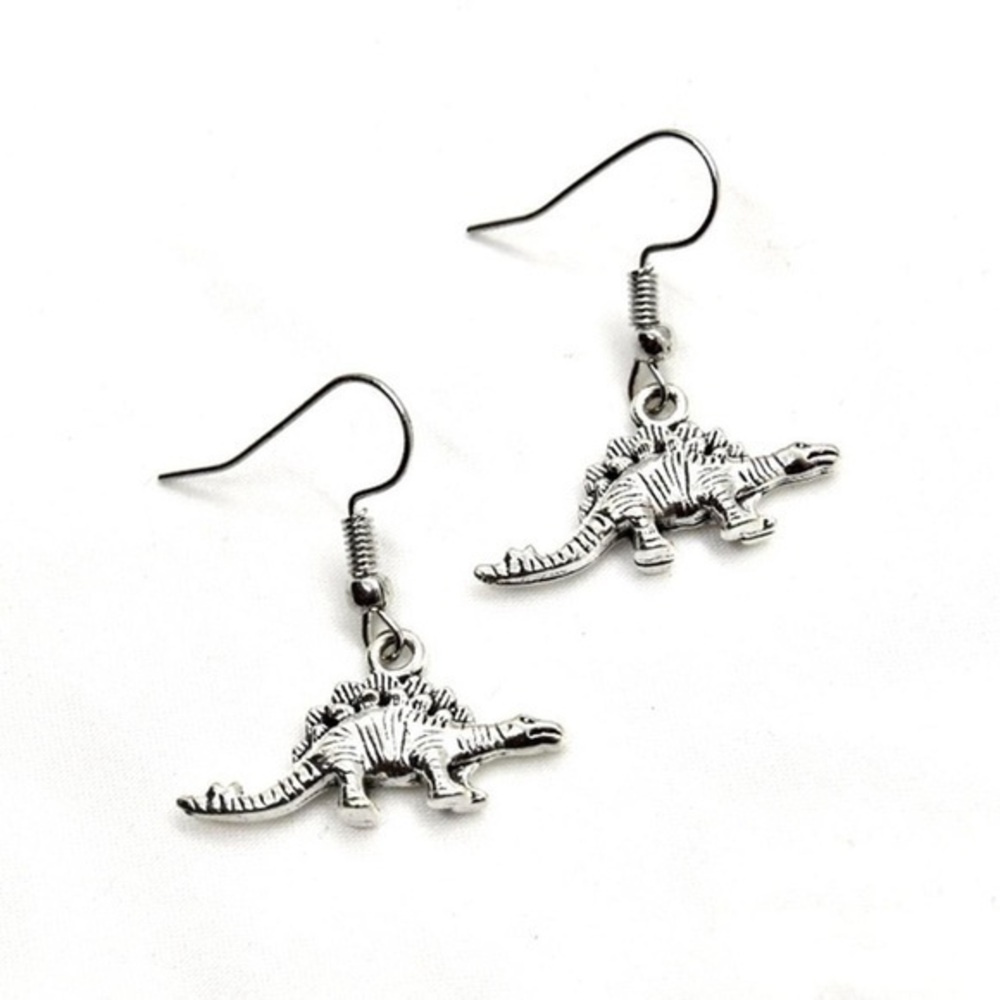 Stegosaurus Dinosaur Earrings